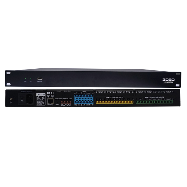ZOBO 會議室係統 FreeNet-A全網絡化音頻數字音頻處理器FN-A0808D ZOBO 會議室係統 FreeNet-A全網絡化音頻數字音頻處理器FN-A0808D