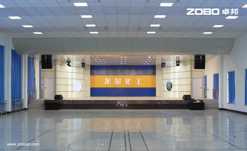 龍星化工多功能廳音頻擴聲係統