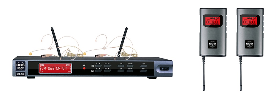 頭戴話筒BBS話筒 UT-58 教學話筒(手持/領夾/頭戴可選)、演講麥克風、培訓教育話筒