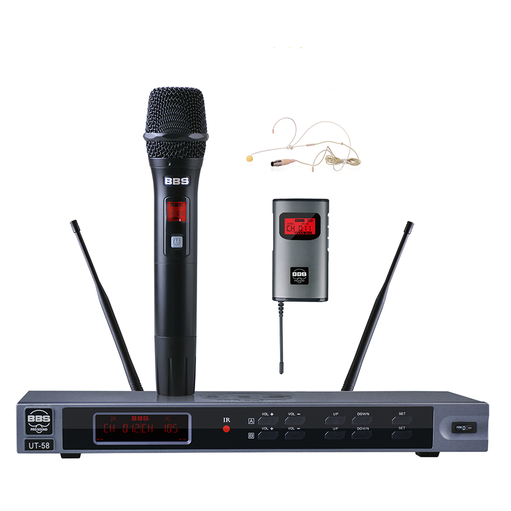BBS話筒 UT-58 教學話筒(手持/領夾/頭戴可選)、演講麥克風、培訓教育話筒