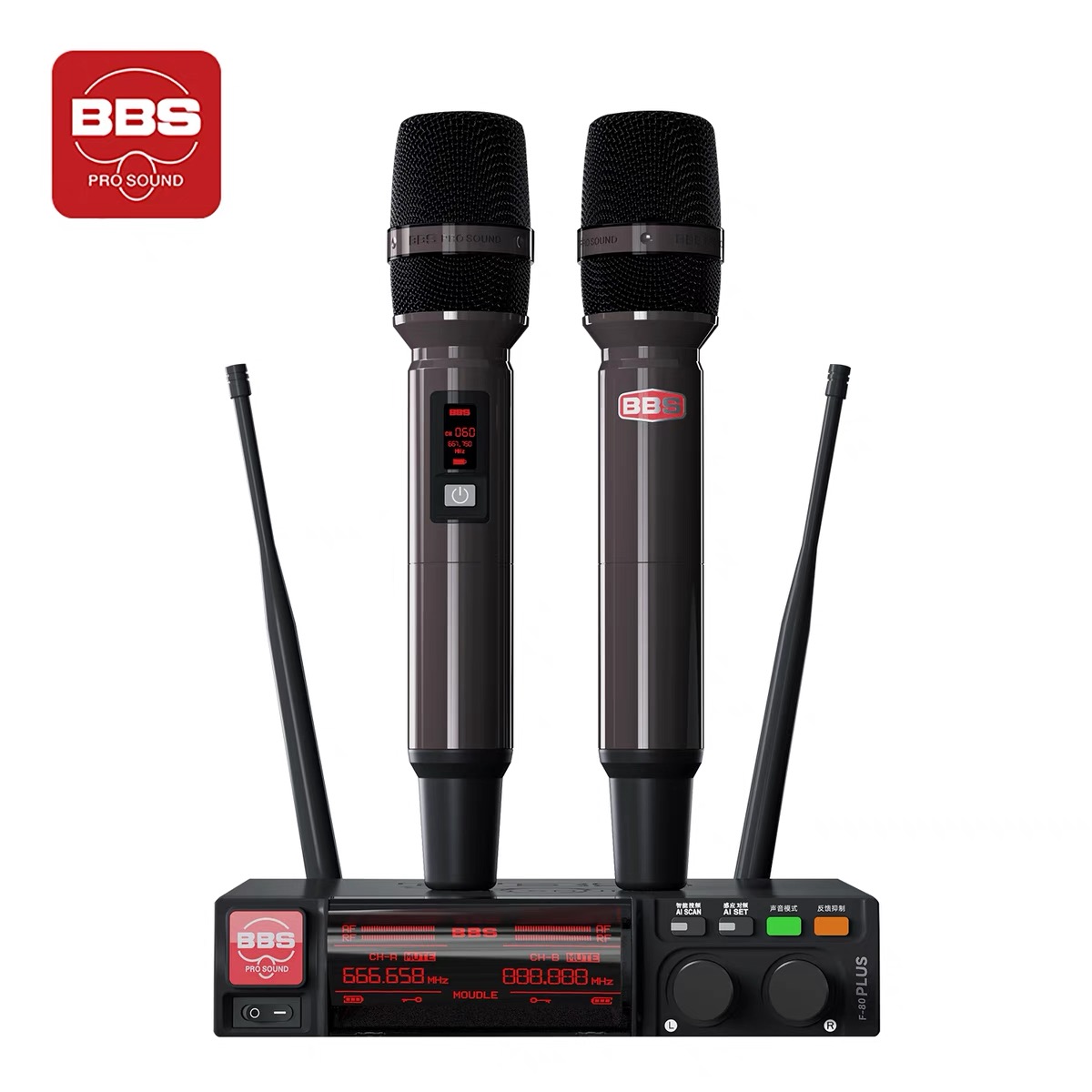 BBS娛樂話筒 F-80PLUS無線智能演出麥克風 舞台 KTV話筒 高端演出話筒 BBS娛樂話筒 F-80PLUS無線智能演出麥克風 舞台主持 KTV話筒 K歌高端演出話筒-BBS話筒