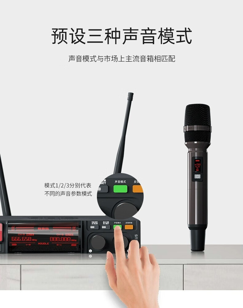 BBS娛樂話筒 F-80PLUS無線智能演出麥克風 舞台主持 KTV話筒 K歌高端演出話筒-BBS話筒