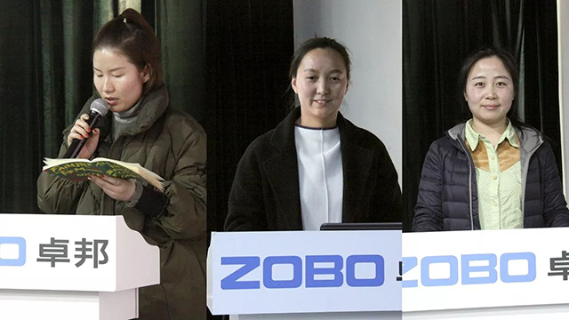 財務采購商務經理侯娟、陳海豔、行政人事部經理鳳