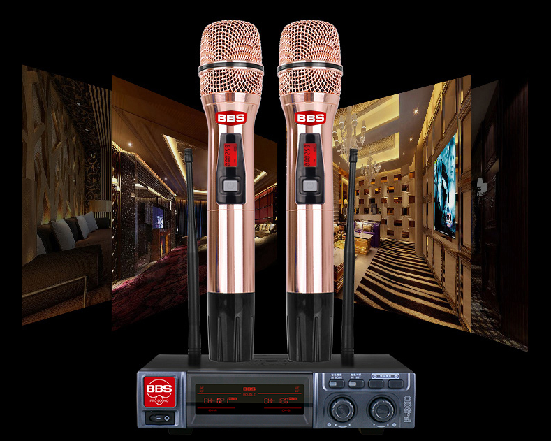 BBS娛樂話筒 F-80D無線話筒 專用演出麥克風 舞台主持 KTV話筒 K歌高端演出話筒-BBS話筒2